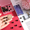 40Pcs Natural Black Onyx(Dyed & Heated) Carved Beads G-SC0002-90-3