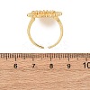 Brass Micro Pave Cubic Zirconia Cuff Open Rings RJEW-F204-05G-3