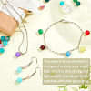 100Pcs Dyed Natural White Jade Round Charms FIND-FH0010-69-5