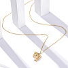 925 Sterling Silver Colorful Cubic Zirconia Constellation Pendant Cable Chain Necklaces for Women STER-R009-01G-10-2