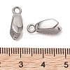 Non-Tarnish 304 Stainless Steel Ice Pick Pinch Bails STAS-K277-04C-P-3