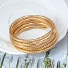 304 Stainless Steel Bangles BJEW-Q042-05G-1