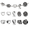 10Pcs 5 Styles 304 Stainless Steel European Beads STAS-GA0001-82-1