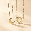 2Pcs Sun & Moon Alloy Pendant Necklaces FS-WGC7774-01-4