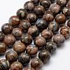 Natural Glaucophane Beads Strands G-K209-04A-12mm-1
