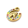 304 Stainless Steel Enamel Pendants STAS-B085-33G-2