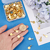 120Pcs Alloy Glue On Flat Pad Pendant Bails FIND-SP0001-88G-3