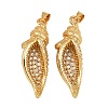 Brass Micro Pave Cubic Zirconia Pendants KK-A269-24G-1