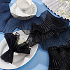 7 Yards Polyester Ruffled Ribbon OCOR-WH0060-89A-4