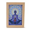 Yoga Gemstone Chakra Picture Frame Stand DJEW-F021-05D-1