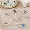 12Pcs 6 Colors Transparent Resin Goldfish Charms RESI-LP0001-37B-1