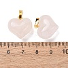 Natural Rose Quartz Pendants G-B188-04G-04-3