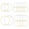 120Pcs 2 Styles 2 Colors Brass Linking Rings KK-YW0003-98-1