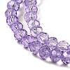 Transparent Baking Paint Glass Beads Strands DGLA-A034-T4mm-D03-3