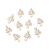 Brass Micro Pave Colorful Cubic Zirconia Pendants X-KK-C100-09G-4