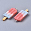 Rainbow Resin Pendants X-CRES-S359-30C-4