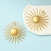 Ion Plating(IP) 304 Stainless Steel Flower Stud Earrings for Women EJEW-M089-09G-3