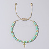Bohemian Style Glass Braided Bead Bracelets for Women WV4296-4-1
