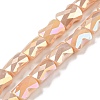 AB Color Plated Glass Beads Strands EGLA-P051-06B-B09-1