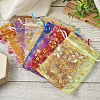 100Pcs 10 Colors Organza Drawstring Jewelry Pouches OP-TA0001-02-5