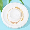 Brass Micro Pave Cubic Zirconia Link Bracelets BJEW-Z122-01G-2