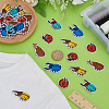 30Pcs 6 Styles Ladybug Embroidery Sew on Cloth Patches PATC-FG0003-45-4