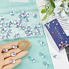 60Pcs Glazed Porcelain Beads PORC-SC0001-29B-3