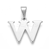 Non-Tarnish 304 Stainless Steel Pendants STAS-F106-95P-W-1