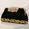 3.8M Ethnic Style Iron on/Sew on Embroidery Flower Polyester Lace Trim Ribbon OCOR-WH0070-121B-5