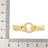 Rack Plating Brass Pave Black Cubic Zirconia Hands with Rings Links Connector Charms KK-A229-14G-3
