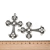 Alloy Rhinestone Cross Big Gothic Pendants ALRI-1475-NR-5
