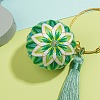 DIY Embroidery Temari Ball Keychain Kits DIY-I064-A05-1