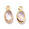Eco-Friendly Brass with Glass Pendants X-KK-K268-01T-2