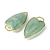 Natural Green Strawberry Quartz Pendants G-O204-02H-2