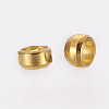 Brass Crimp Beads E002-NFG-3