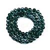 Transparent Electroplate Glass Beads Strands EGLA-N002-31-H13-2