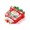 Christmas Duck Theme Opaque Resin Cabochons RESI-Q010-03F-2