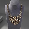 Bohemian Octopus Alloy Crystal Rhinestone Pendant Necklaces LS-FS-WG0239D-01-3