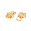 925 Sterling Silver Flower Charms with Jump Rings & 925 Stamp STER-P060-02G-2