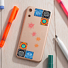 Mosaic Printed Glass Cabochons GGLA-DC0001-03A-6