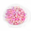Spray Painting Imitation Jade Glass Beads GLAA-L046-8mm-03B-1