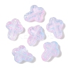 Transparent Spray Paint Glass Beads GLAA-Z011-04F-1