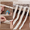 4 Rolls 4 Styles Cotton Flower Lace Ribbon OCOR-FG0002-77B-4