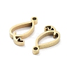304 Stainless Steel Charms STAS-M327-02G-Q-2