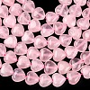 Heart Natural Rose Quartz Beads Strands G-G632-01-2