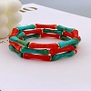 Acrylic Bamboo Joint Beaded Bracelets for Women FS-WG26A21-04-1