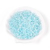 Transparent Spray Painted Glass Beads EGLA-N018-4mm-06-1