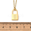 304 Stainless Steel Rolo Chain Pendant Necklaces NJEW-S444-01G-04-5