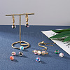 Yilisi 40Pcs 8 Colors Handmade Gold Sand Lampwork Beads Strands LAMP-YS0001-01-18