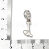 Brass European Dangle Charms KK-Z097-01I-GP-3